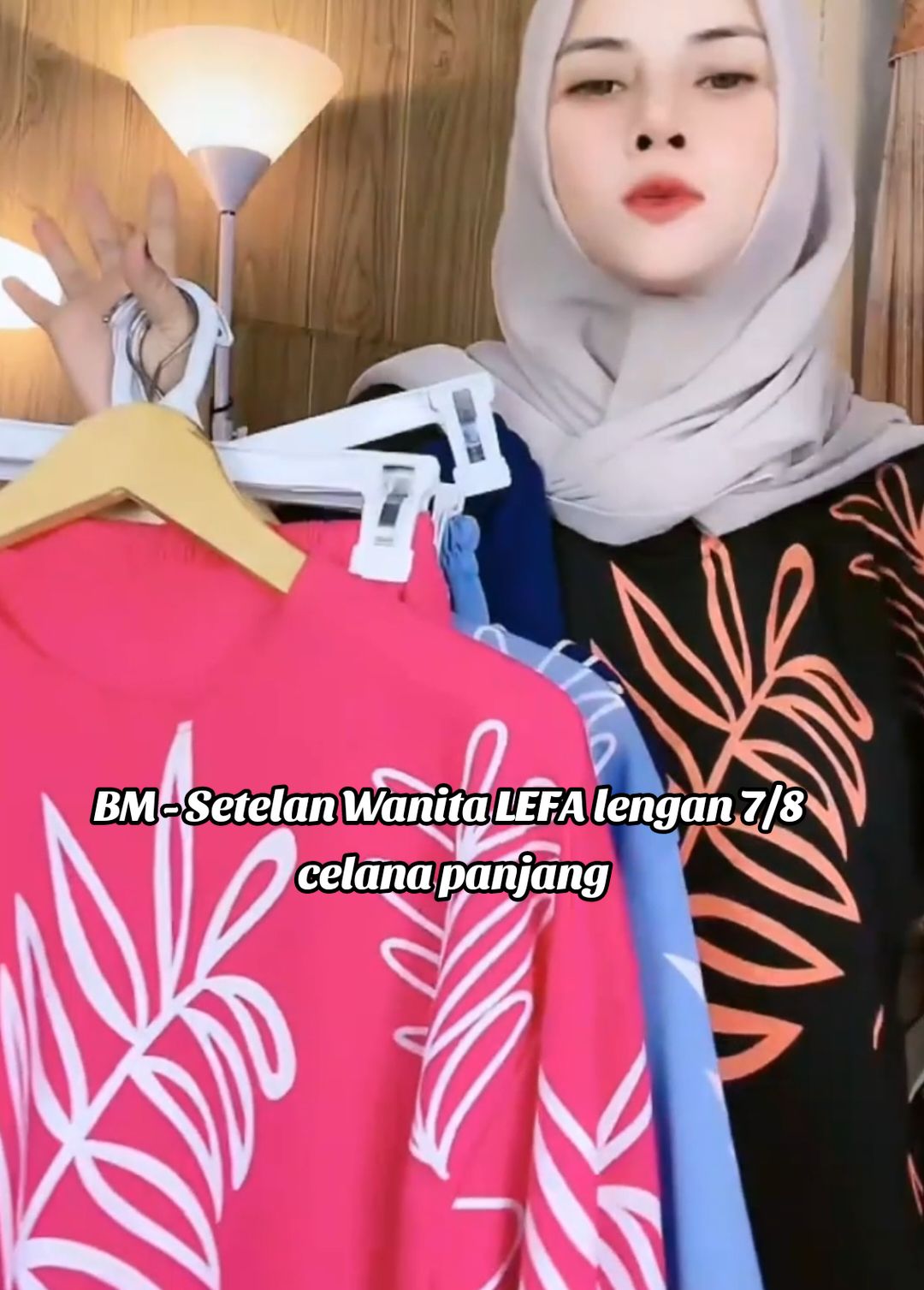 BM - Setelan Wanita LEFA lengan 7/8 celana panjang#fyp #belilokal #onesetmurah #oneset #tiktoktokopedia 