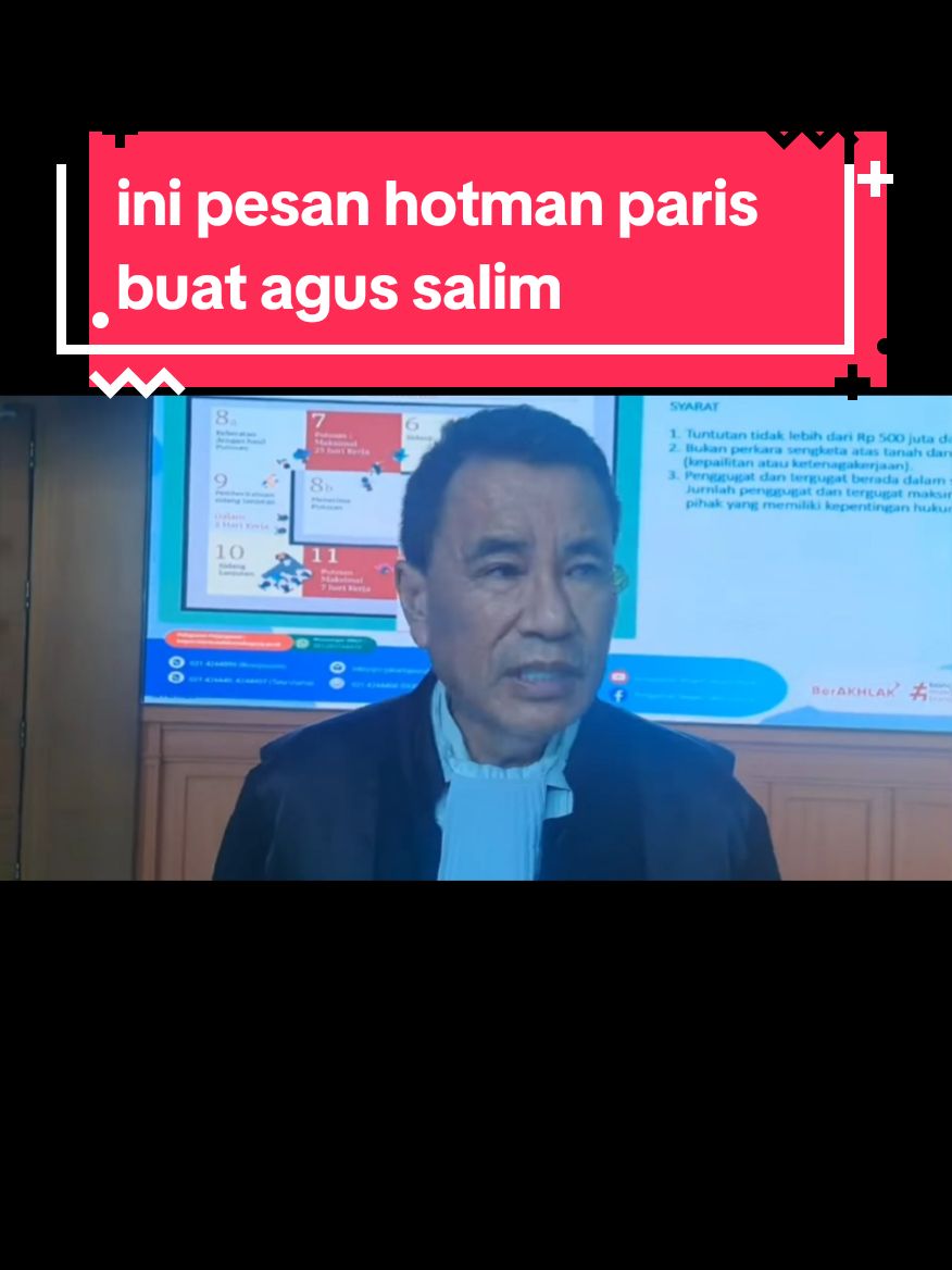 ini pesan hotman paris buat agus salim. #fyppppppppppppppppppppppp #fypage #fyp #trend #trending #tiktok #agus #pratiwinoviyanthi #dennysumargo #hotmanparis #viral #viralvideo #rdlaw #zanzabella #novi 