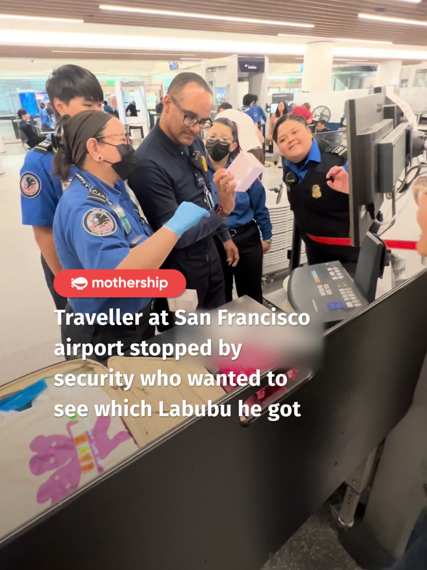 the labubu craze is everywhere #fyp #labubu #sanfrancisco #airport