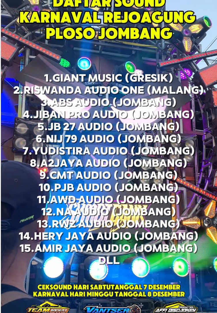 Membalas @Uma Firoh tanggal 7/8 desember karnaval rejoagung ploso jombang #karnavalrejoagung #fyp #TikTokAwardsID #karnavalsoundsystem #karnaval #rejoagungploso #a2jayaaudio #riswandaaudio #giantaudiogresik #soundhoregjawatimur #ceksound #horegjawatimur 