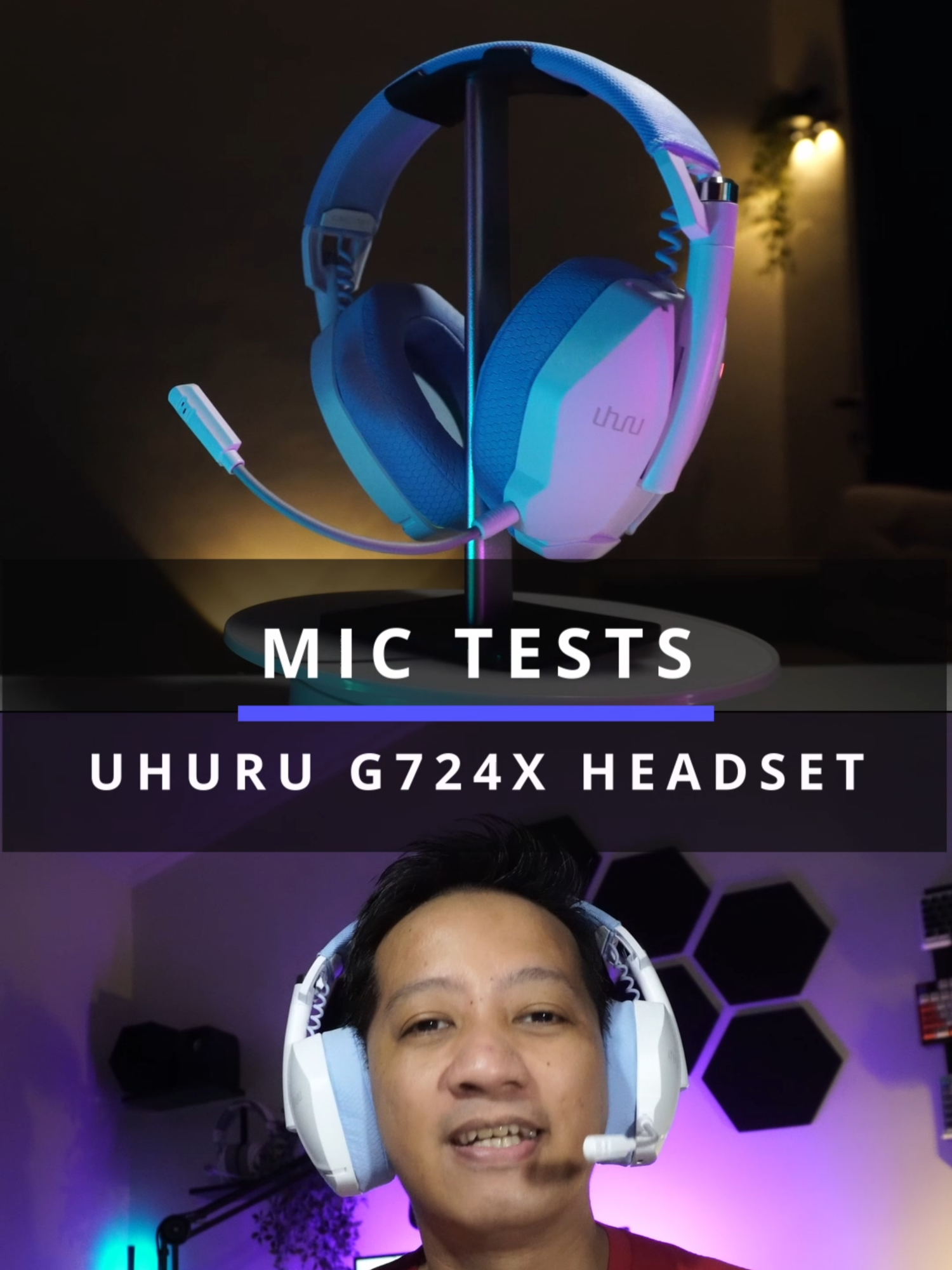 Maono Uhuru g724x gaming headset : Mic tests #maono #gamingheadset #budget #trimode @maonomicrophone