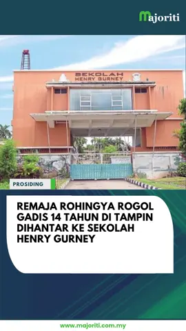 Mahkamah memerintahkan tertuduh ditahan di sekolah berkenaan bagi pesalah muda di Melaka sehingga mencapai umur 21 tahun. Klik link untuk artikel penuh #rohingnya #bersalah #hukuman #melaka #henrygurney #trendingnewsmalaysia #beritatiktok #majoriti