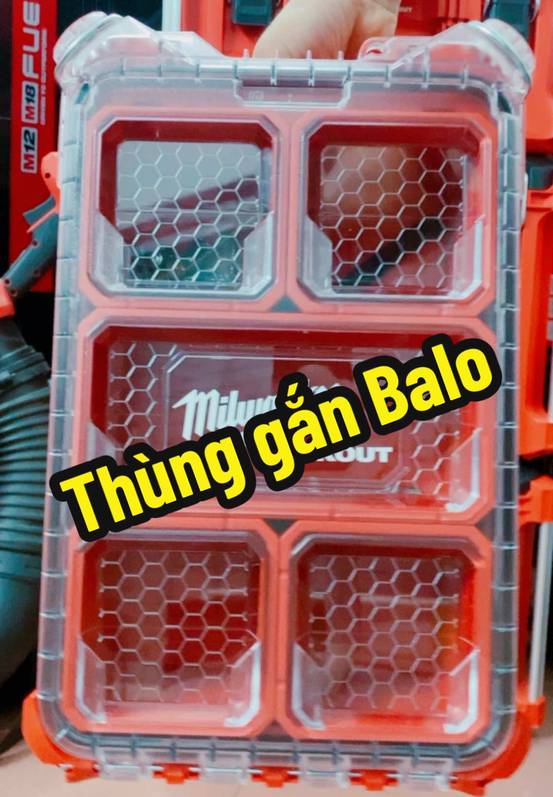 Thùng gắn Balo Milwaukee 8435 #milwaukeepackout #milwaukee8435 #hctools #hctoolsvn 