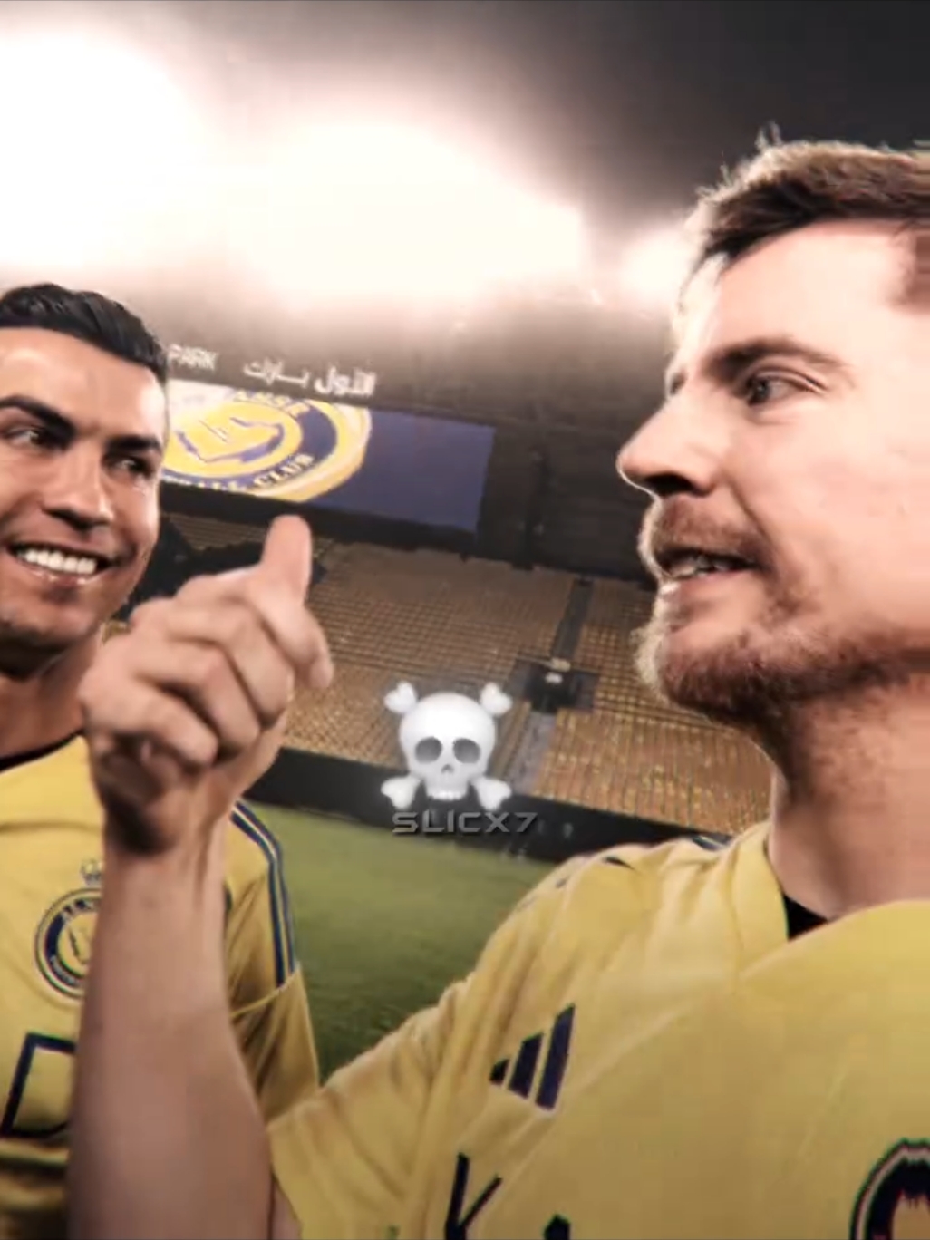 Bro Switched Teams ☠️😂 #mrbeast #cristianoronaldo #football #fyp #viral #alnassr 