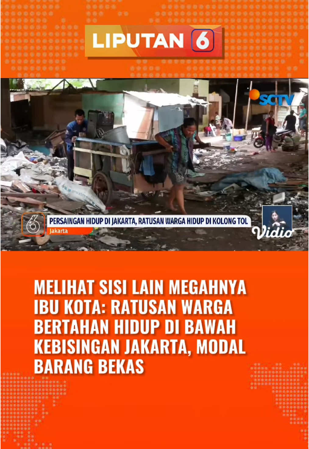 Kehidupan di Jakarta keras! Ratusan warga memilih hidup di kolong tol. #Liputan6SCTV #JakartaKeras #Jakarta #IbuKotaJakarta 