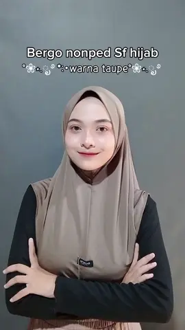 hijab nonped by Sf hijab warna taupe #sfhijab #bergononpet #hijabbergo #hijabinstan #hijabstyle 