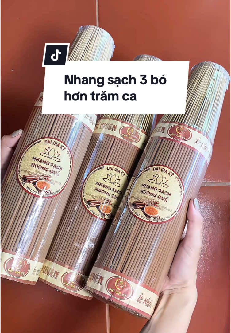 Gần tết đến rồi. A/C mua ngay 3 bó giá rất hời #nhang #huong #nutramhuong #nhangque #nhangthom #nhangsach #thocung  @Trinh Móm  @Trinh Móm  @Trinh Móm 