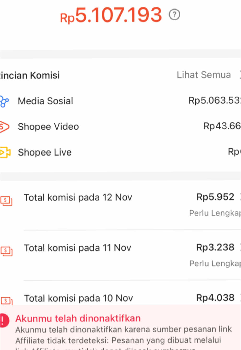 Bukan soal nominal, tapi menurut saya tidak fair kalau alasannya seperti itu 🤡 @Shopee Indonesia  #shopeeaffiliate 