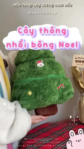 Đồ Chơi Nhồi Bông Búp Bê Giáng Sinh xinh xắn ✨🌿🌷🌱🎅🏼 #peachcrap #giftideas #gift #teddybear #gaubong #christmastree #christmas 