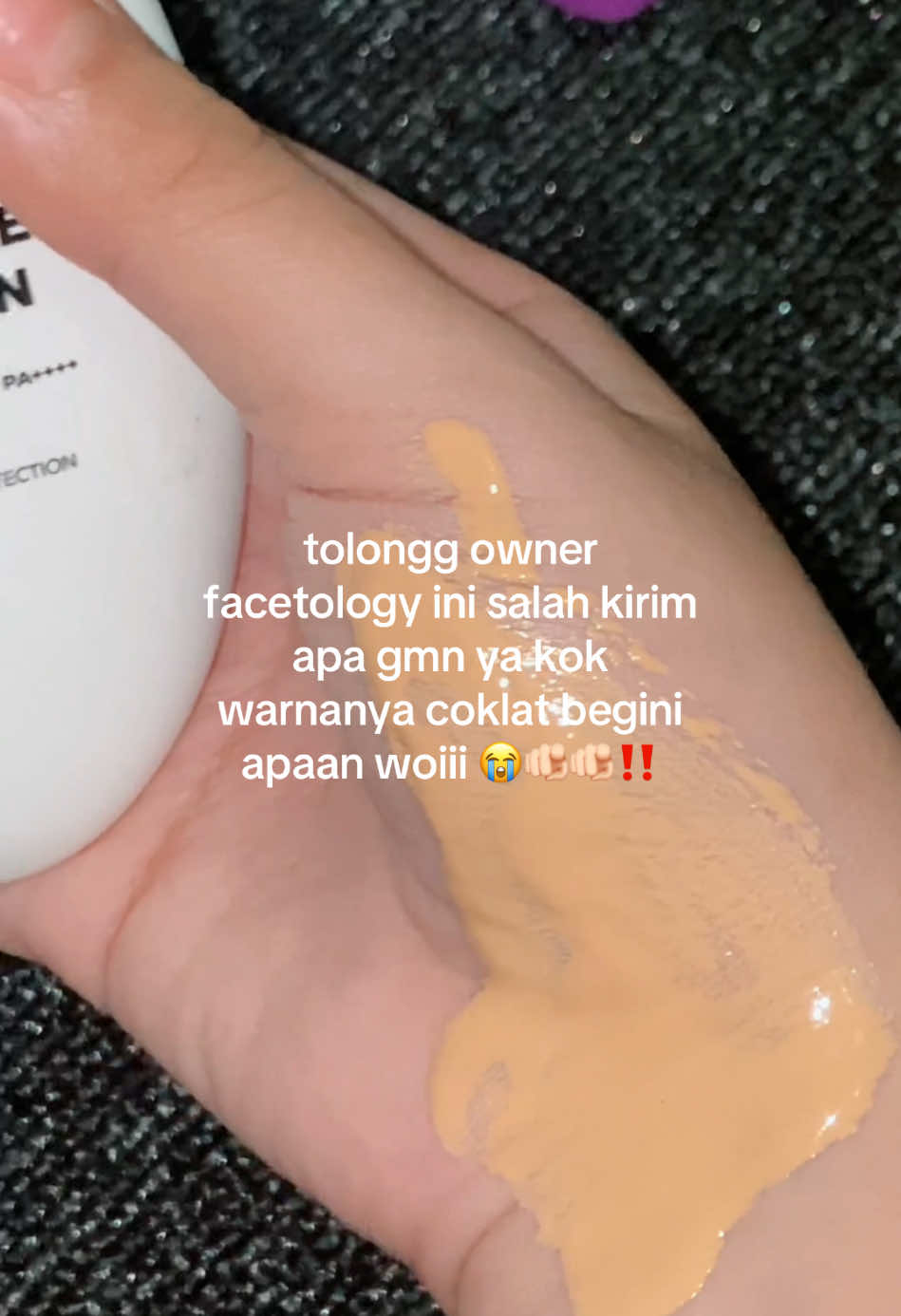 bisa bisanya jd coklat 😔🫵🏻 #fyp #skincare #viraltiktok #sunscreen 