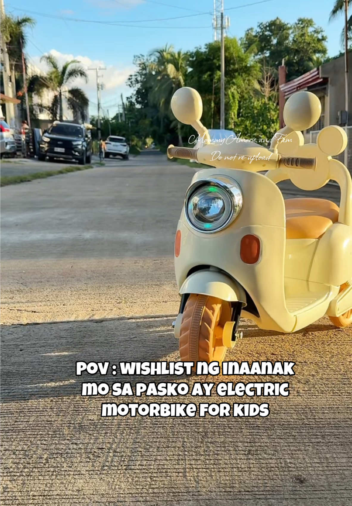 Electric Motorbike for toddler and kids. Comes with remote control. Perfect pang gift sa pasko 😍 Ninang and ninong beke nemen. 😜 #electricmotorbikeforkids #babystuffs #toysfortoddlers #fyp #foryoupage 