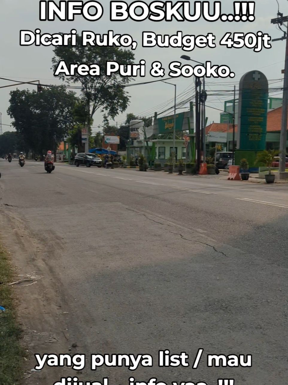 INFO BOSKU..!!! Buyer menyapa dicar  Ruko budget 450jt  Area Puri & Sooko. #propertysurabaya #propertigresik #propertysidoarjo #properti #mojokerto  #bangarisproperti 