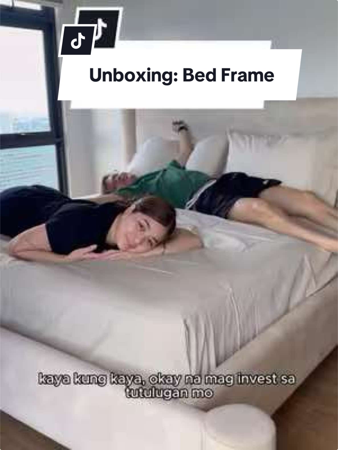 Long overdue pero eto na yung unboxing namin ng bed frame. If nagssource kayo ng aesthetic, unique but quality pieces made in 🇵🇭, check out niyo na ang Genteel Home 🏡 #unboxing #Home #design #bedroom #house #couple #kathandgene