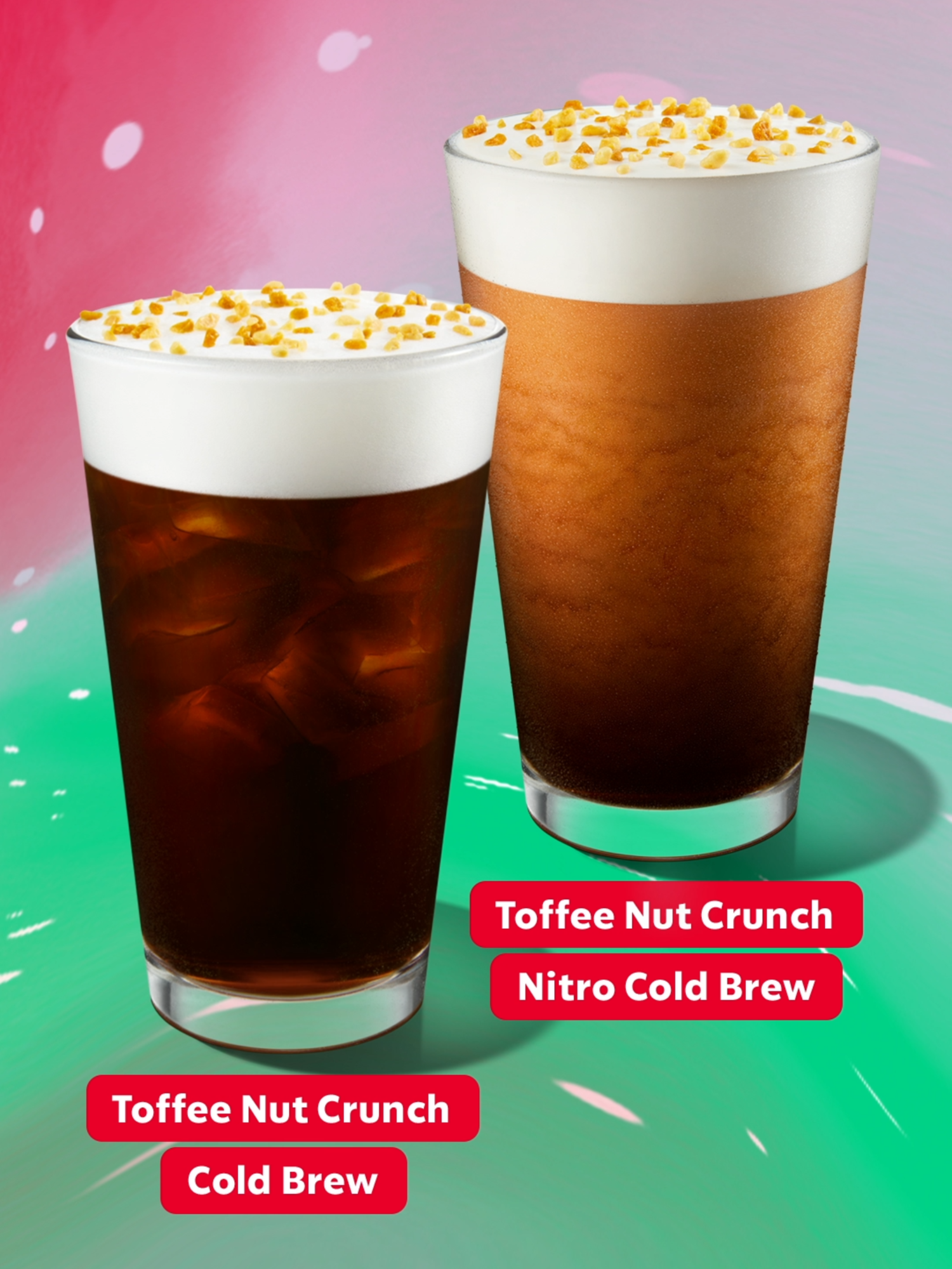 อร่อยกับเมนูจาก Toffee Nut Crunch ที่ทุกคนรอคอยในเทศกาลคริสต์มาสนี้ ทั้ง 2 รายการ 🫶 ❄️ Toffee Nut Crunch Cold Brew ❄️ Toffee Nut Crunch Nitro Cold Brew* แวะมาเพลิดเพลินกันได้ทั้งสั่งล่วงหน้าผ่าน Starbucks® TH app แล้วแวะรับที่ร้าน, สั่งผ่านแอป เสิร์ฟที่โต๊ะ, ที่ร้านและ บริการ Drive Thru นะคะ *มีจำหน่ายเฉพาะบางสาขา #MerrierTogether #StarbucksTH
