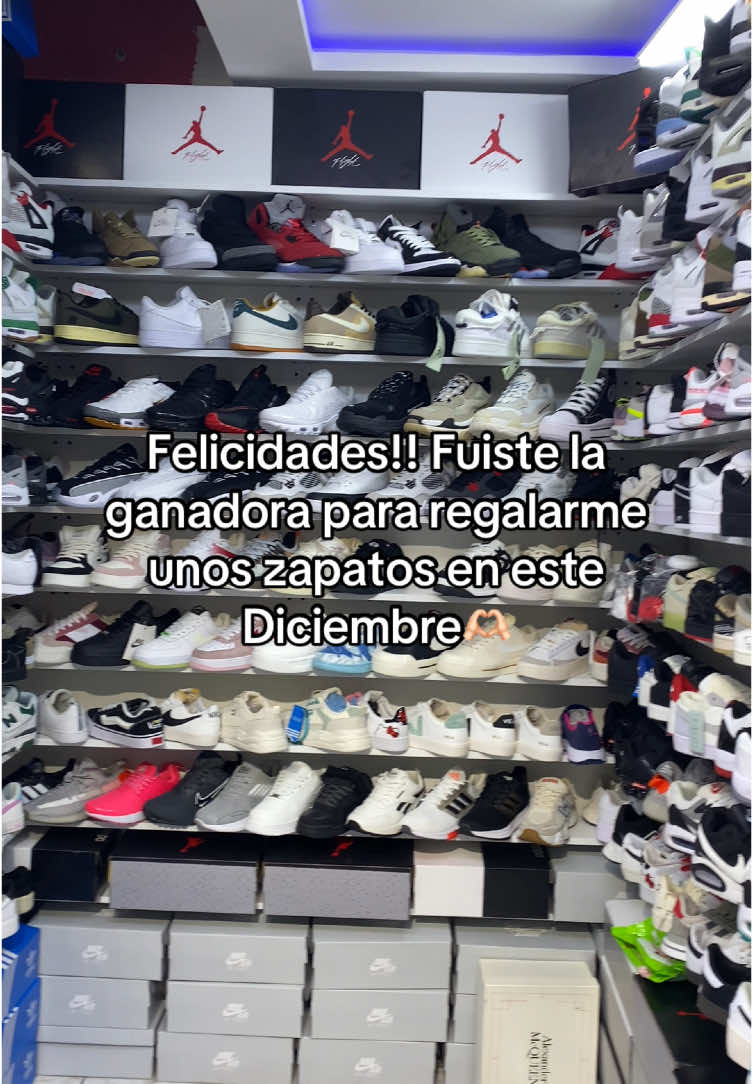 Felicidades fuiste la ganadora 🫶🏻 #tiendaonline #zapatillas #empire #foruyou #diciembre 