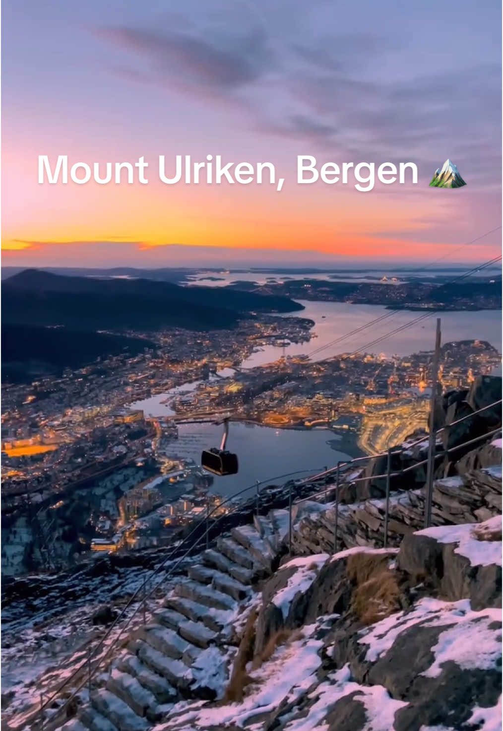 Mount Ulriken⛰️ Norway🇳🇴 Incredible views at the top of Mount Ulriken in Bergen.  You can hike to the top or pay £15 each way to use the cable car! 🚠  #travel #vacation #travelgram #wanderlust #travelphotography #travelblogger #instatravel #travelling #holiday #explore #adventure #traveladdict #traveltheworld #tourism #trip #getaway #tourist #traveller #destinations #backpacker #backpacking #flights #backpacking #backpacker #wanderlust #abroad #norway #bergen #gondola #cablecar #mountain #Hiking #Outdoors 