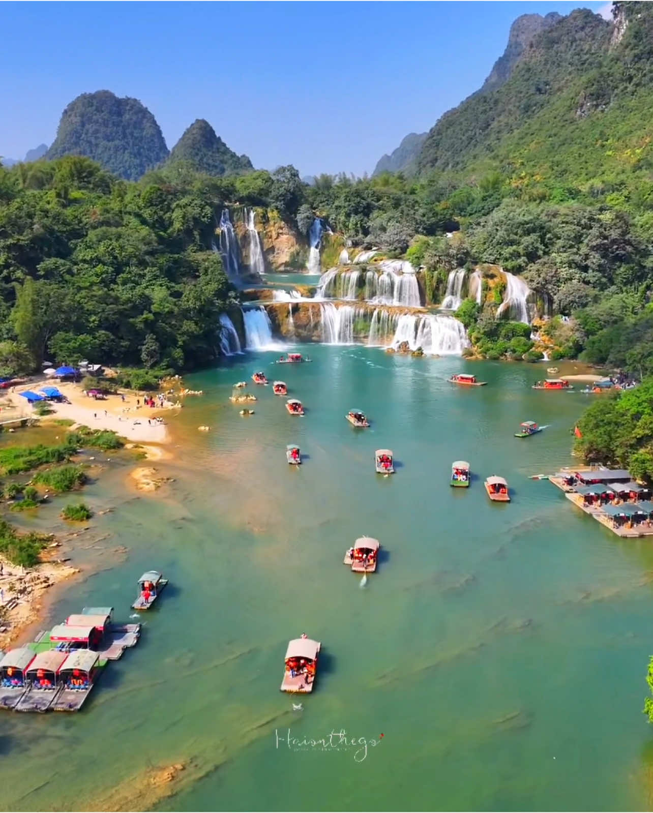 Thác Bản Giốc, thác nước đẹp nhất Việt Nam, thác nước tự nhiên lớn nhất Đông Nam Á