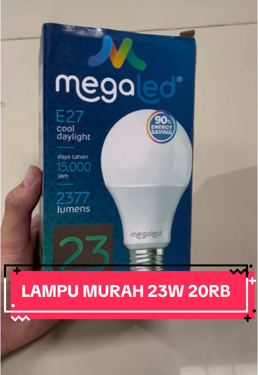 LAMPU LED MEGALED MURAH 23W 20RB AJA #TikTokAwardsID #racuntiktokshop #viraltiktok #racuntiktok #viralvideo #racunintiktok #murahbanget #murah #lampu #led #lampuled #lampumurah #viral #lampuviral #ledviral #mega #megaled #23 