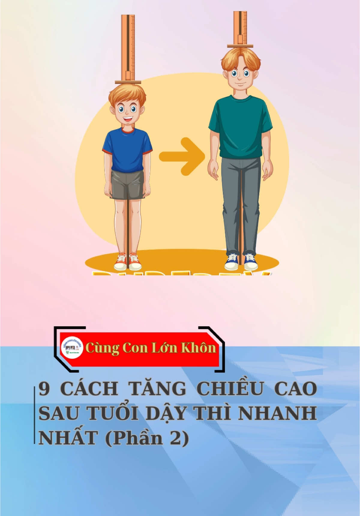 9 cách tăng chiều cao sau tuổi dậy thì nhanh nhất (Phần 2) #tangchieucao #cungconkhonlon #trending 