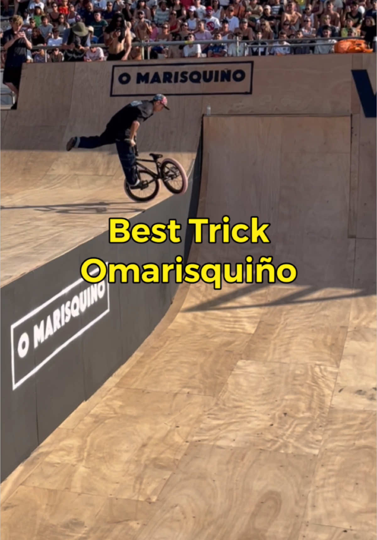 Gané mejor truco en @O Marisquiño un evento que amo demasiado por su publico tan bello; Galicia, España me encanta🥰 #bmx #bike #bicicleta #besttrick #omarisquiño #galicia #vigo 