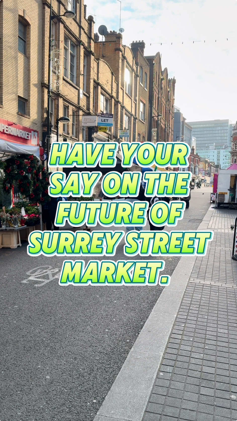 If you're in Croydon today (3/12/24) come see the team in Surrey Street Market if you'd like to share your thoughts on the future of this area. #croydonextra #redevelopment #regeneration 