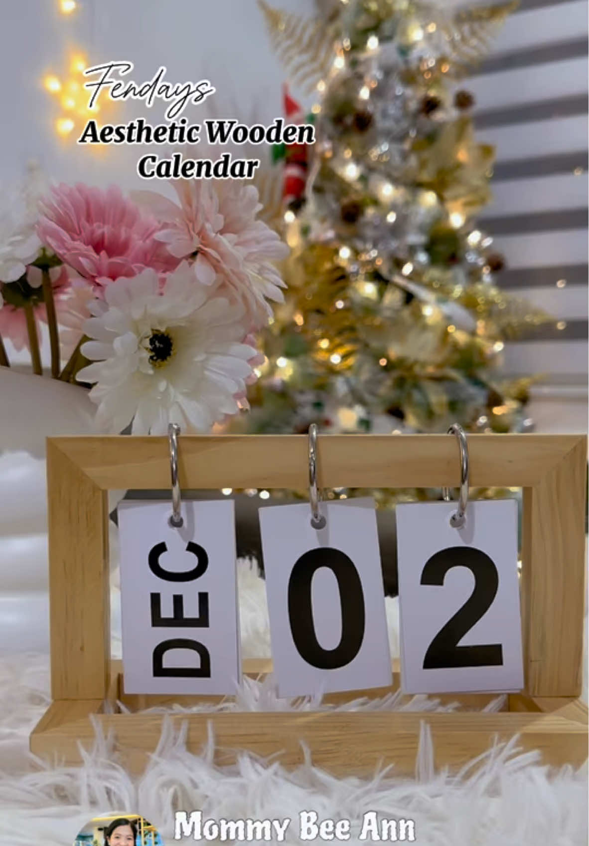 Ang ganda nmn tlg nitong Aesthetic Wooden Calendar, vry affordable pa. Get yours now. Click the yellow basket. #woodencalendar #aestheticcalendar #calendar