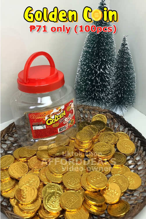 100pcs na yan mga mare ko!😍❤️ #goldencoin  #goldencoins  #goldencoinchocolate  #chocolategoldencoin  #cocofood  #ttsgrocery 