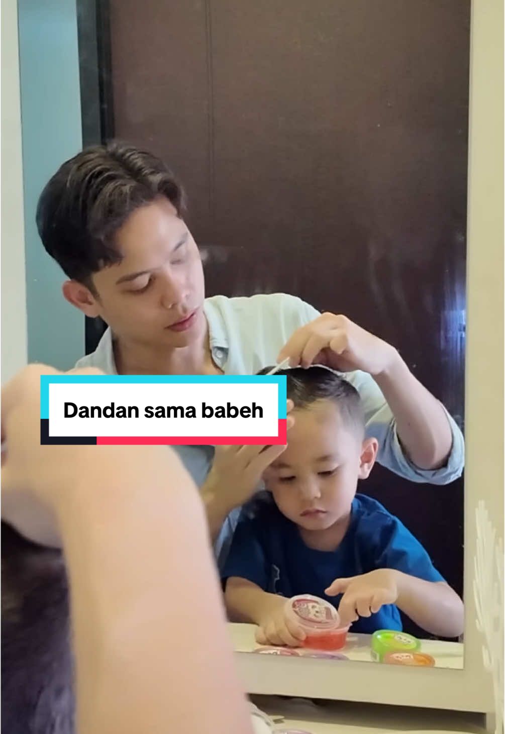 Ampir aja dimarahin momma😂 1-10 berapa nilai rambut Seiji yg di styling babeh? #bapakanak #perjuanganseorangayah #parentsoftiktok #fypシ 