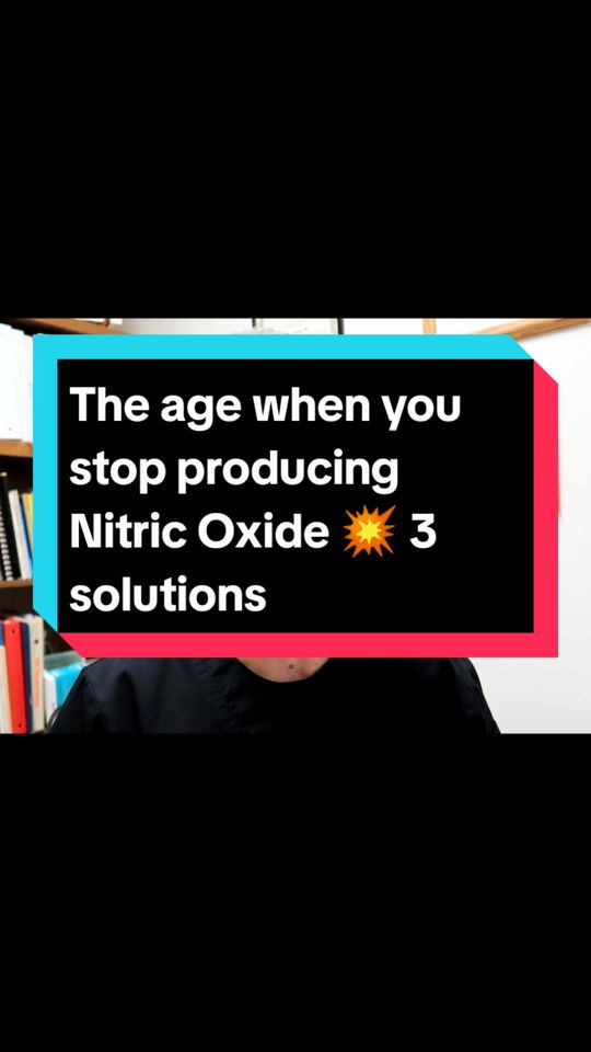 The age when you stop producing Nitric Oxide 💥 3 solutions 💥 #NitricOxide #HealthSolutions #AntiAging #HeartHealth #BloodCirculation #FitnessTips #HealthyLiving #Longevity #Supplements #Wellness 