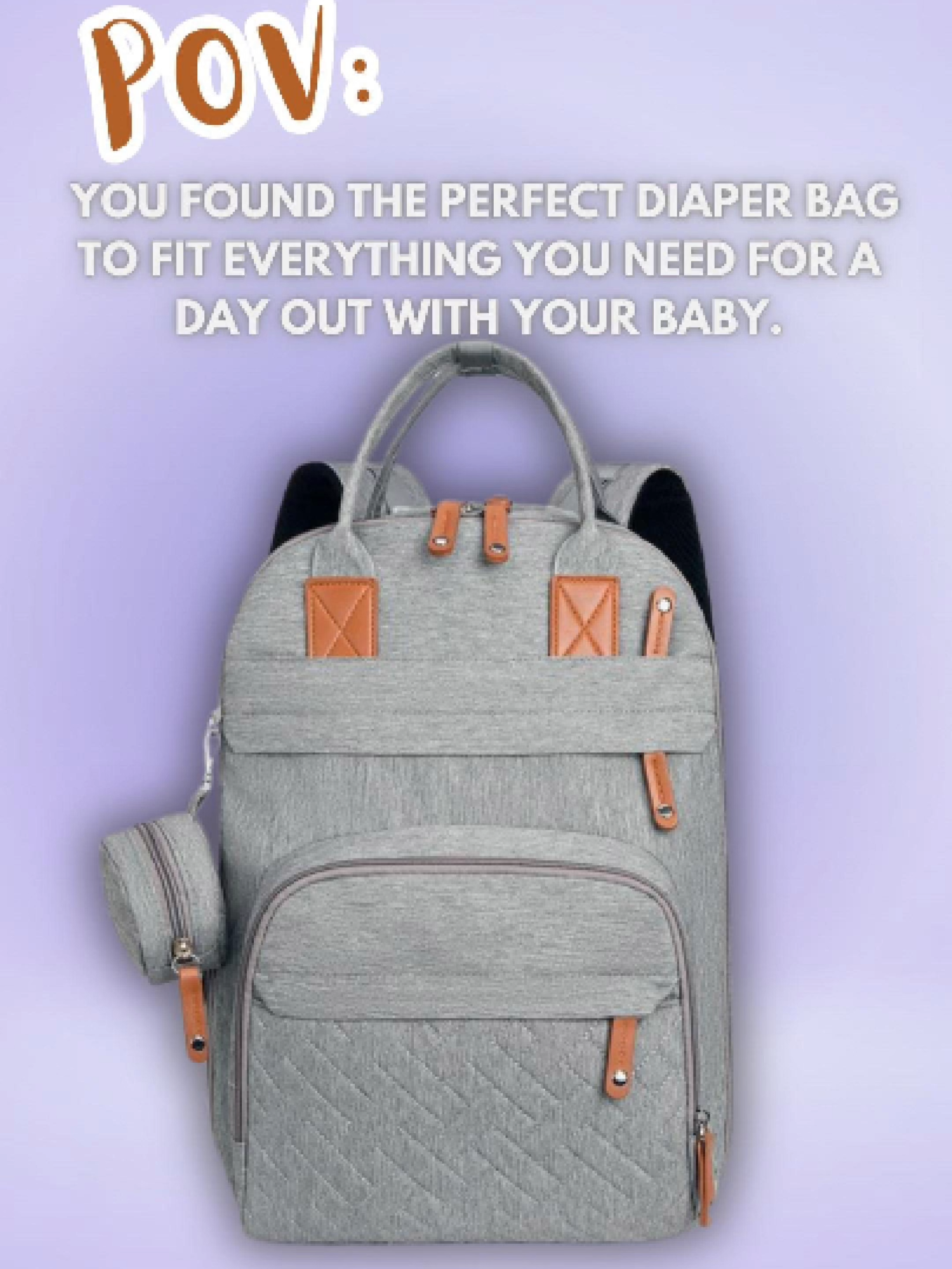 ✨ One bag, all the essentials! This diaper bag fits everything you need for your little one—and more! 🍼👶 Stay organized and stylish wherever you go. 💼💖 #DiaperBag #FYP #ellyzo #Holiday #ChristmasGift #viraltiktok #parentingtips #Mom