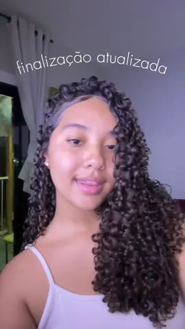 minha finalização atualizada!! #cacheada #cabelo #cabelocacheado 