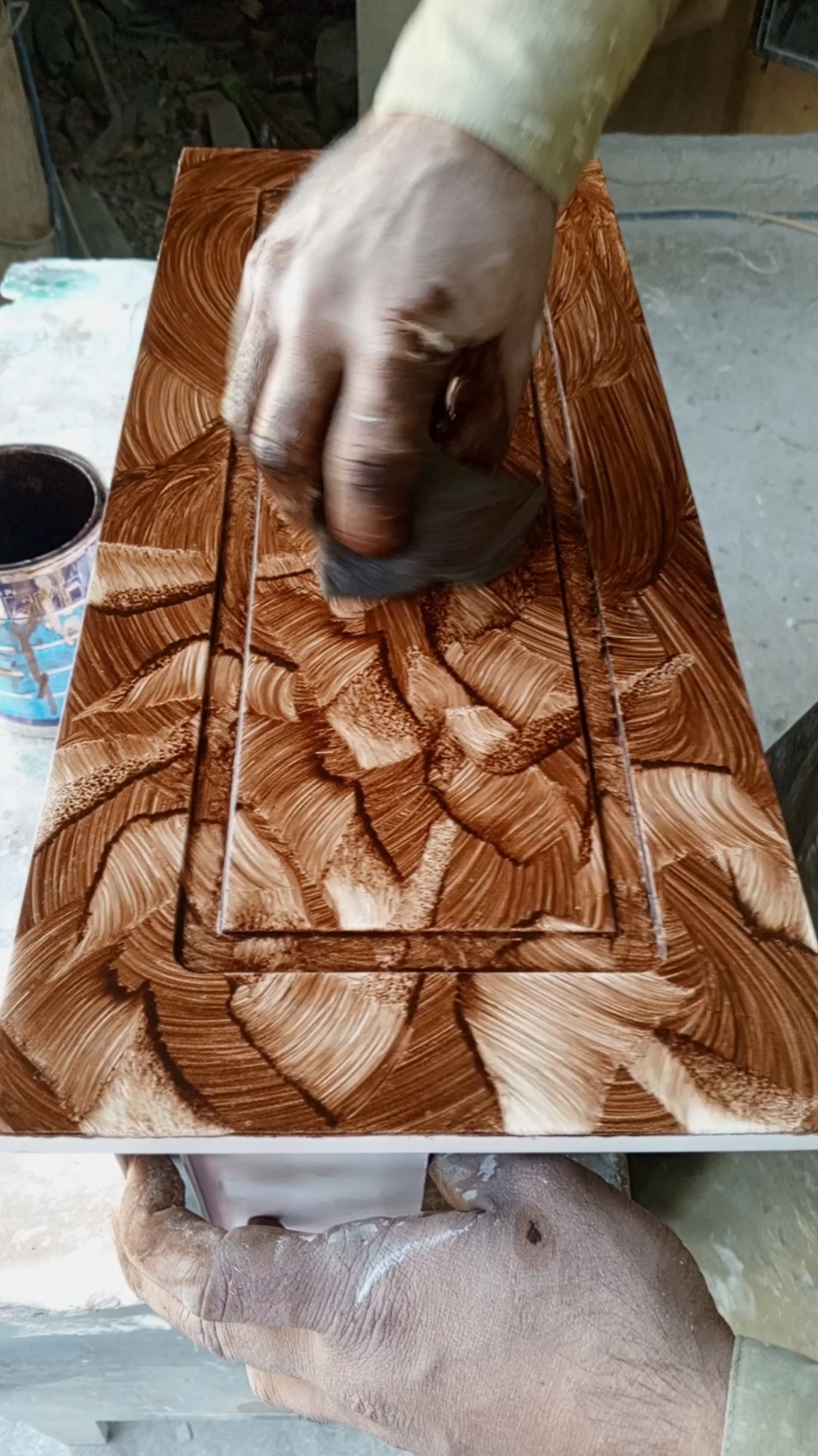 how to make a beautiful marble wood design #design #marble #wooddesign #foryoupage 