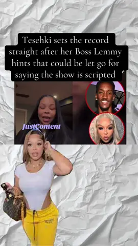 Tesehki playing  like she didnt say it!!!!! >>>>>>😀😳😅 Ummm the last video left us all thinking it was scripted from what you said Tesehki…. WATCH MY LAST 2VIDEOS ….she said it!!#Tesehki#lemmy #zeusnetwork #zeus #fypageシ #zeusnetworkbaddies #baddie #job#scripted#tv#foryoupage #dolly #fyp#baddiesmidwest #chrisean#sister #sisters#smh