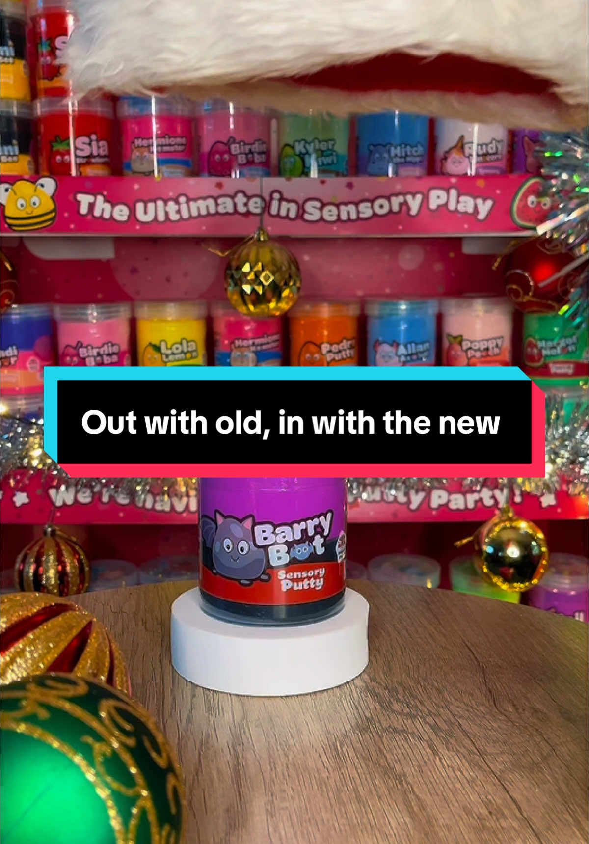 It’s out with old and in with the new 🤩🤩  Christmas is here and so is our putty🎄 Bring the festive swirls to your christmas day with our Candy Cane and Melted Christmas Tree putty ❤️🤍💚 #fyp #newproduct #brandnew #content #creator #putty #slime #slimetok #ukslime #ukputty #christmasslime #slimeuk #sensory 