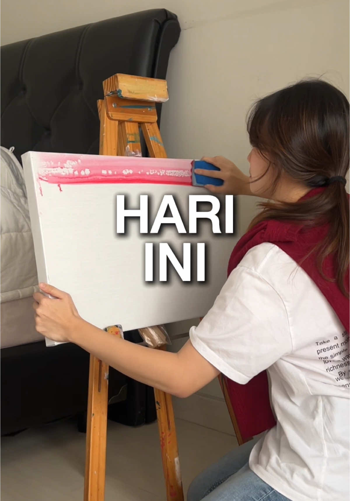 Hasil lukis lagi🎨 sambil nge-teh pake Teh Celup Sosro yang rasa, warna & aromanya selalu pas di setiap seduhan. Jadi ngeboost semangat aku buat terus berkarya! ✨ @Teh Celup Sosro #hidupkanhebatmu