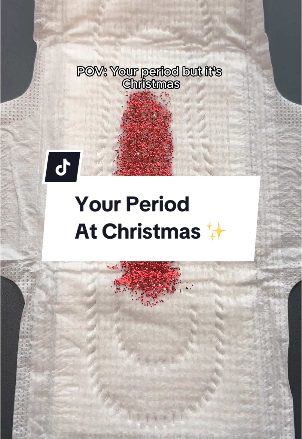 If only it were glitter every month ✨ #ChristmasTime #ChristmasSongs #GirlTalk #Holidays #FloApp #PeriodTok