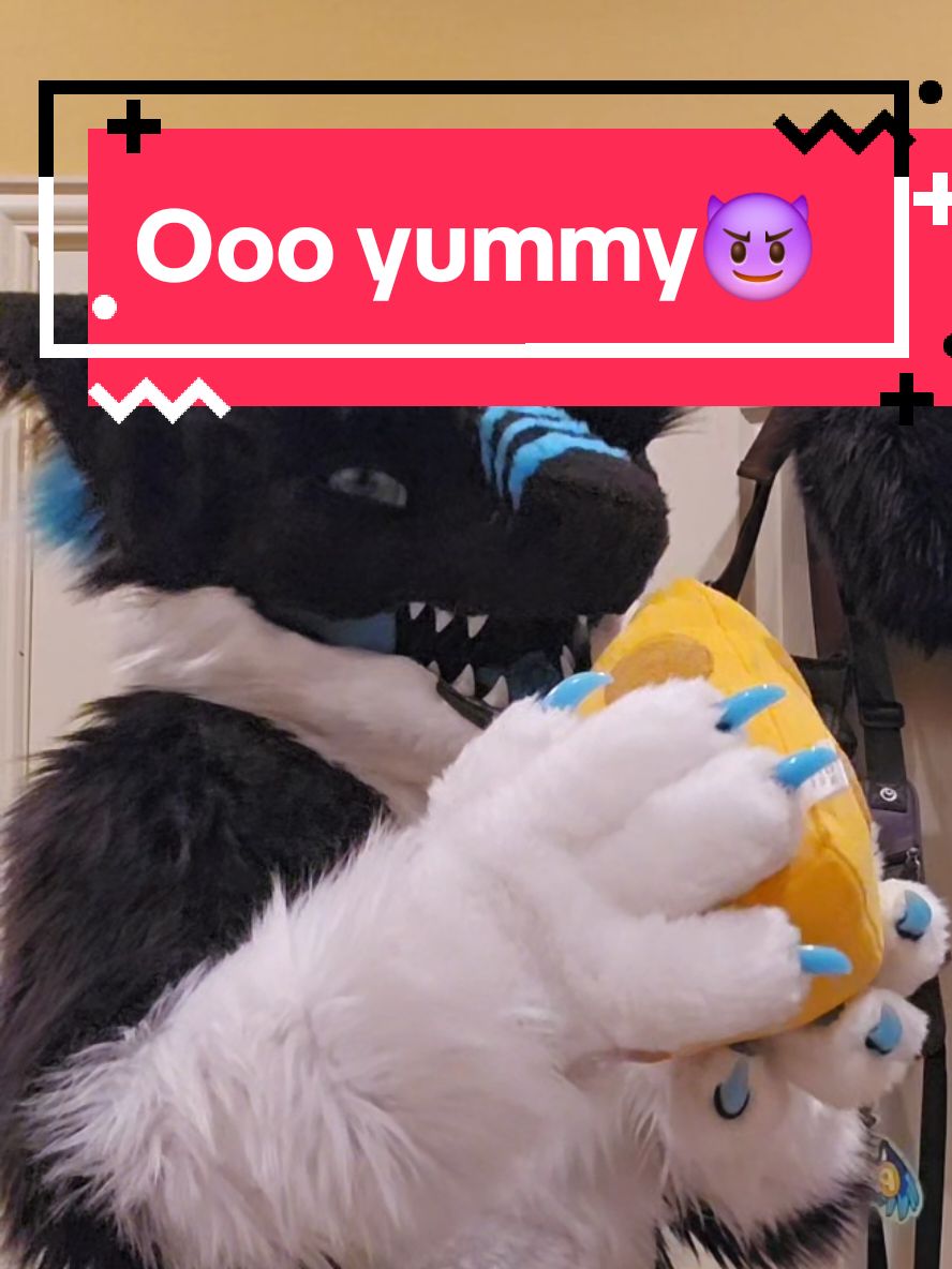 But cheese is soooo gooodddd😩 #fursuit #sergal #fursuiter #furries #furryfandom #funny #furrytiktok