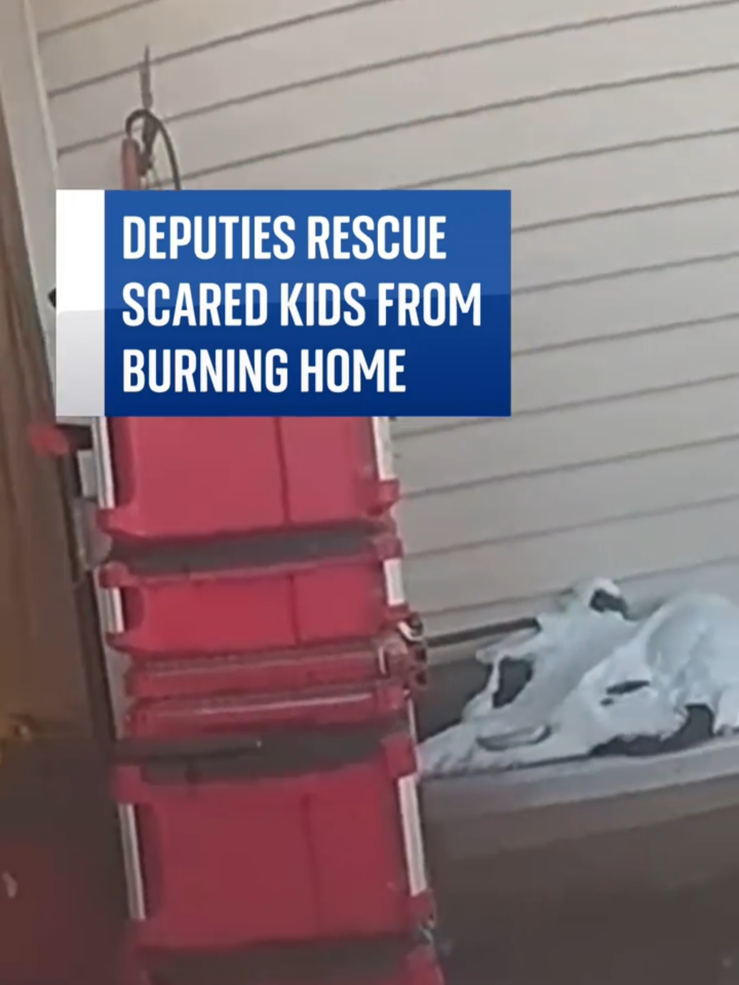 The Arapahoe County deputies in Colorado broke the backyard fence to rescue scared children from a burning home 🔗 Tap link in bio for more #Colorado #USA #America #Fire #Rescue #Emergency #Fire #SkyNews