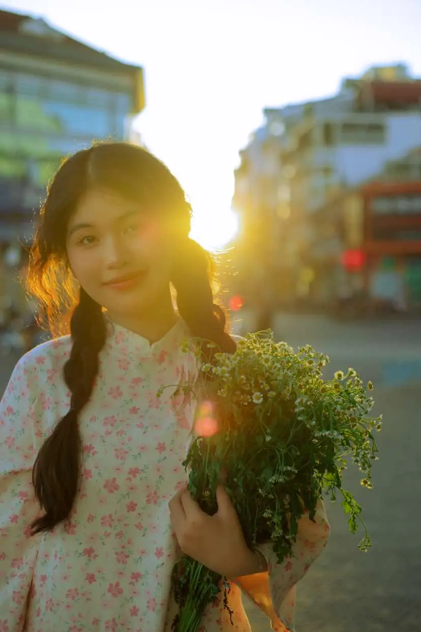 Hoàng hôn + áo dài #tết #aodai #vintage #photography #dalat #duymetphoto 