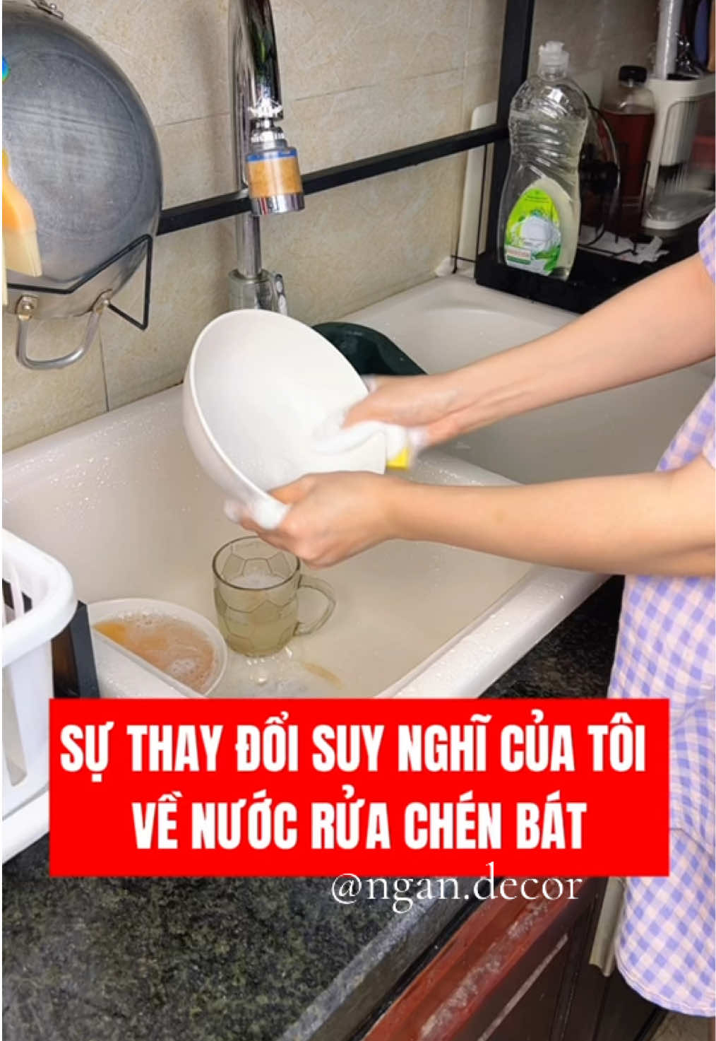 Sự thay đổi suy nghĩ của tôi về nước rửa chén #ngandecor #diyhomedecor #beecok 