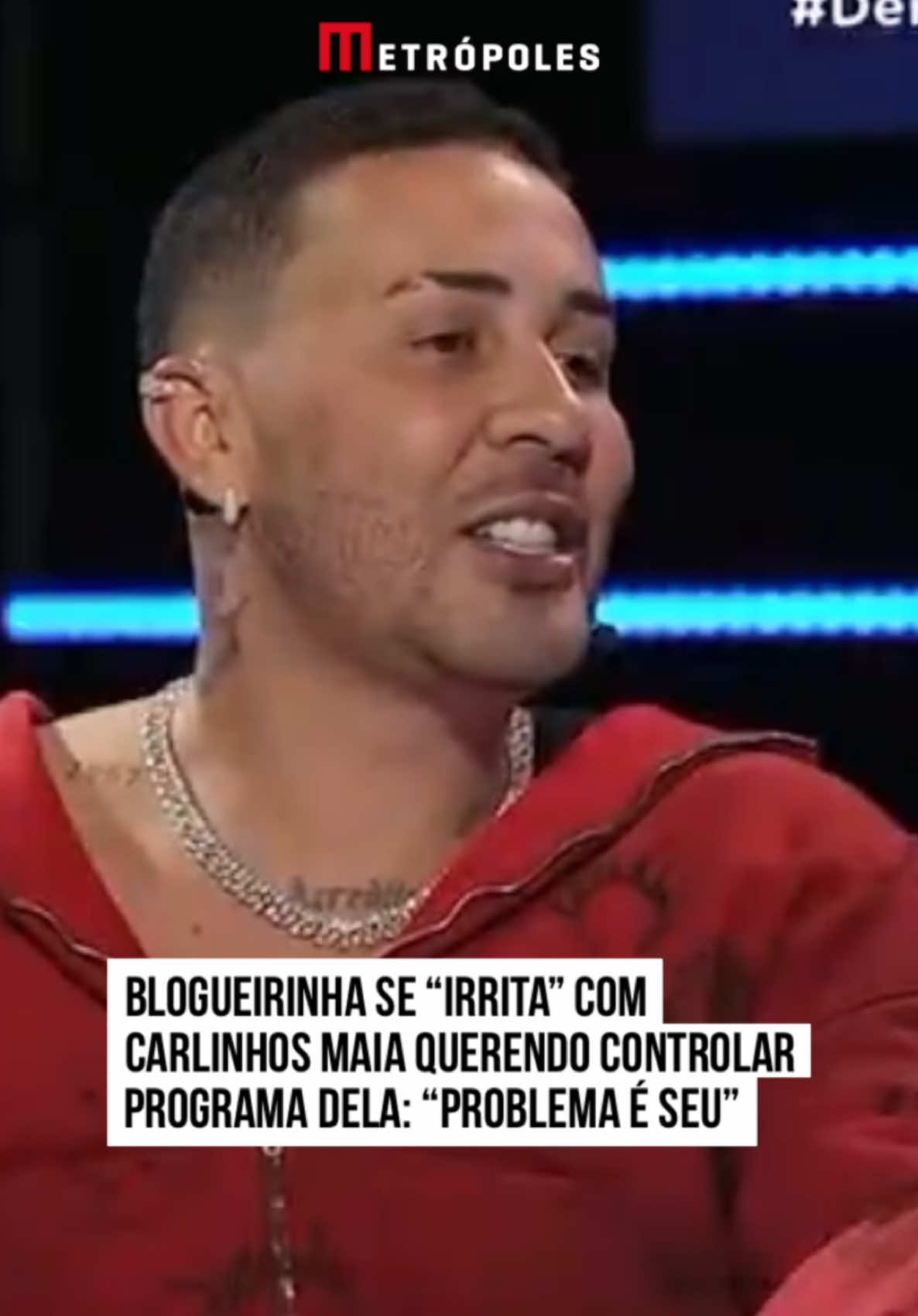 🔥 O influenciador #CarlinhosMaia esteve no programa De Frente com #Blogueirinha, nesta última segunda-feira (2/12), e ouviu algumas críticas da apresentadora durante a atração ao vivo. Em momento específico da conversa, Carlinhos questiona como estão os números da transmissão e Blogueirinha perde a paciência com o marido de #LucasGuimarães. 