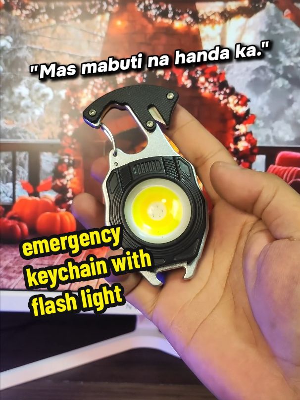 mas mabuti na handa kapag may ganitong gamit. #multifunctionalflashlight #coblights #emergencykeychain #rechargeableminiflashlight 