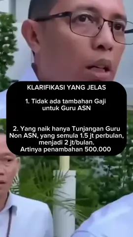 klarifikasi kepala kantor komunikasi kepresidenan Hasan Nasbi tentang ISU kenaikan gaji guru.. #TikTokAwardsID  #kenaikangajiguru  #sertifikasi  #ppgppiloting 