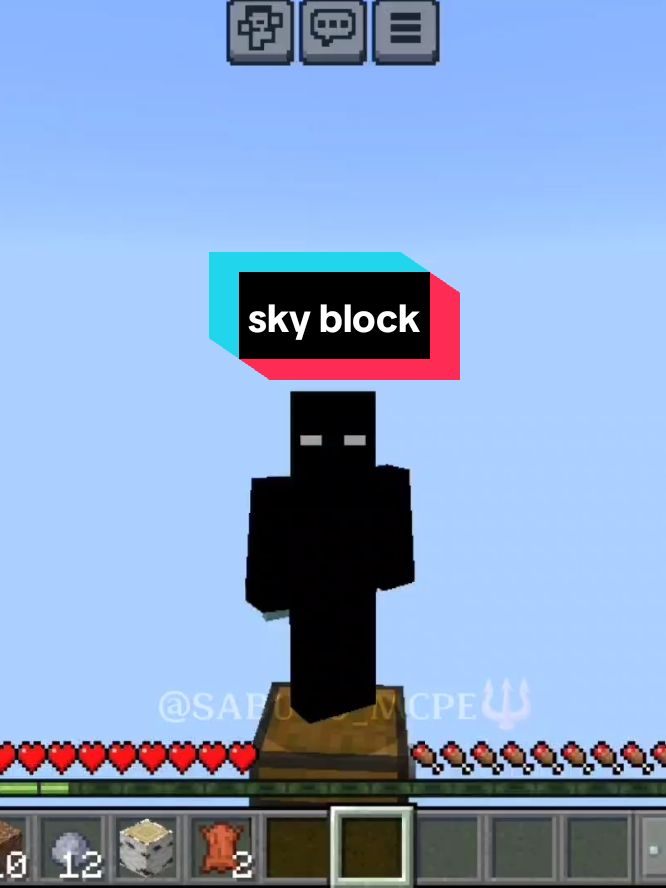 sky block #Minecraft #survival #bedrock 