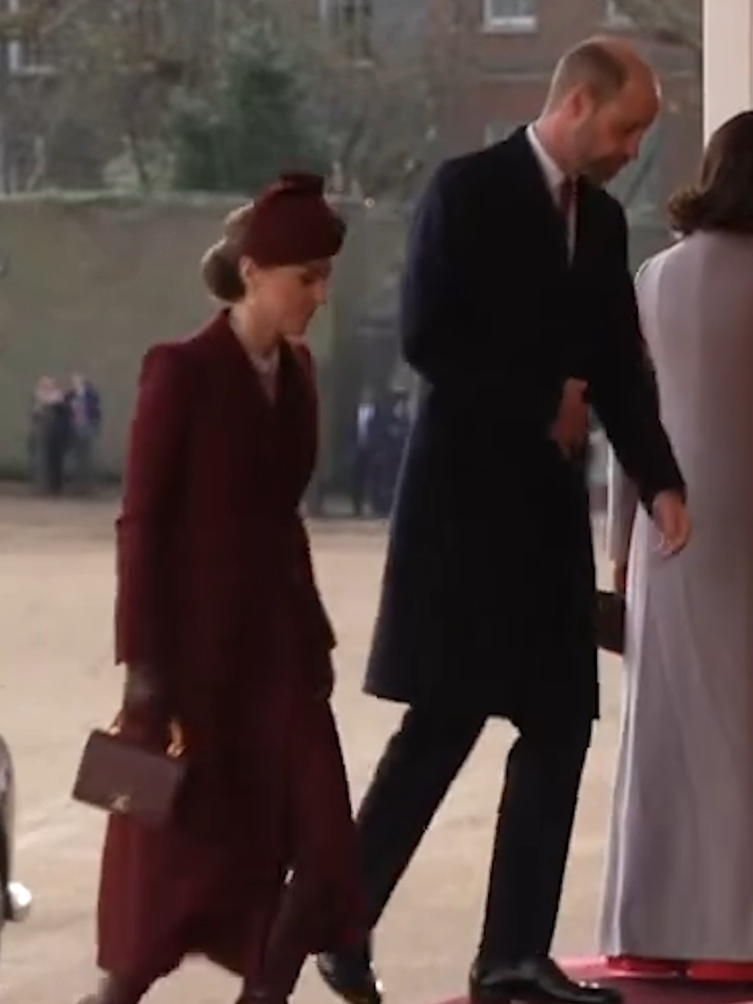 Princess Kate joined King Charles and Prince William to welcome the Emir of Qatar on a UK state visit. #royalfamily #princesskate #princessofwales #princeofwales #princewilliam #kingcharles #emirofqatar #qataremir #fyp