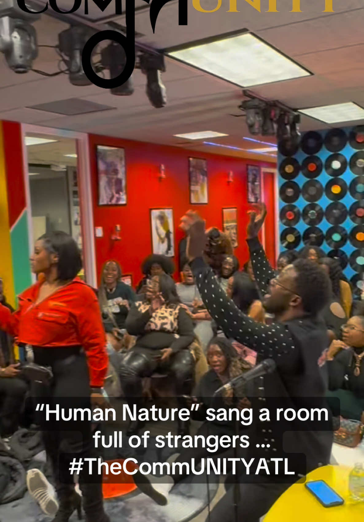 A room full of 60 strangers learned this song in an hour and performed it live taught and arranged by @Dathan Thigpen #humannature #dathanthigpen #MichaelJackson #Jacksons #Choir #Singer #TheCommunityATL #atlanta #dreamers #Singing #viral #fyp 