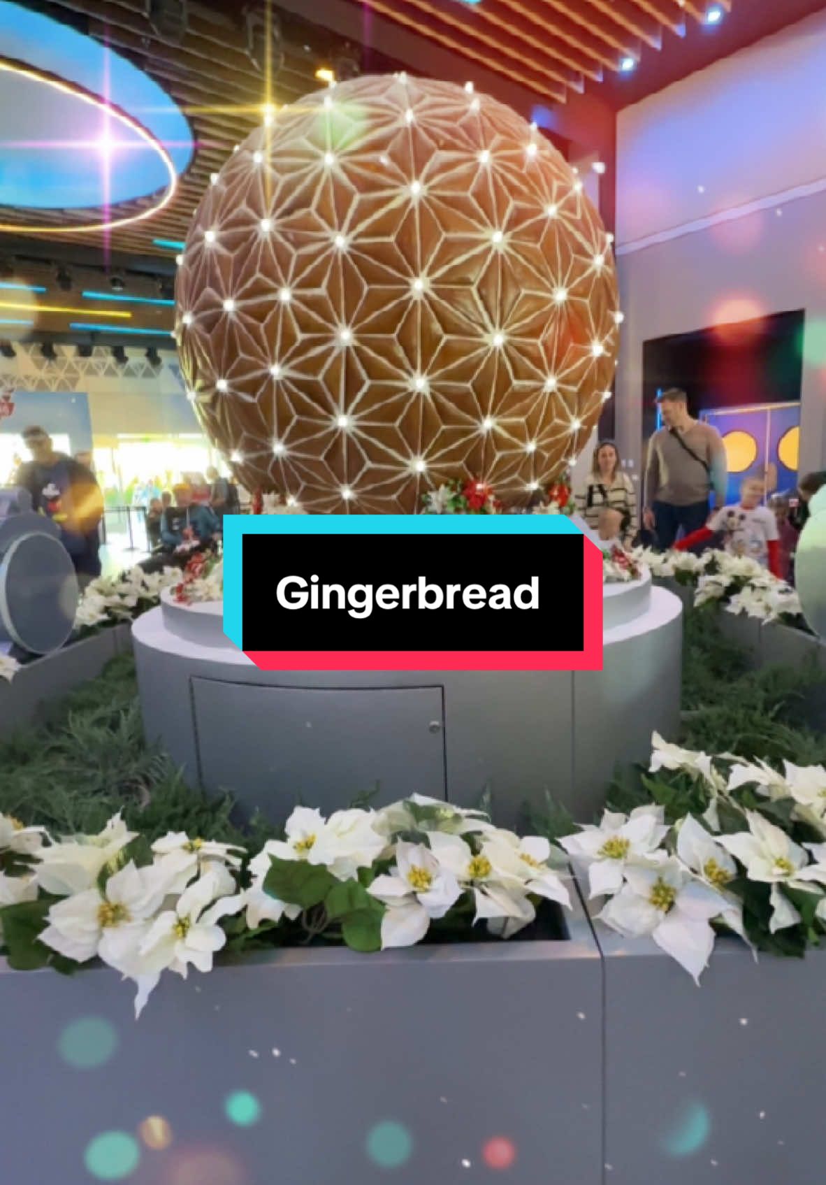 Gingerbread Spaceship Earth at Epcot’s Festival of the Holidays! #disney #disneyworld #christmas #christmastiktok #disneyholidays #epcot #fyp #distok #festivaloftheholidays 