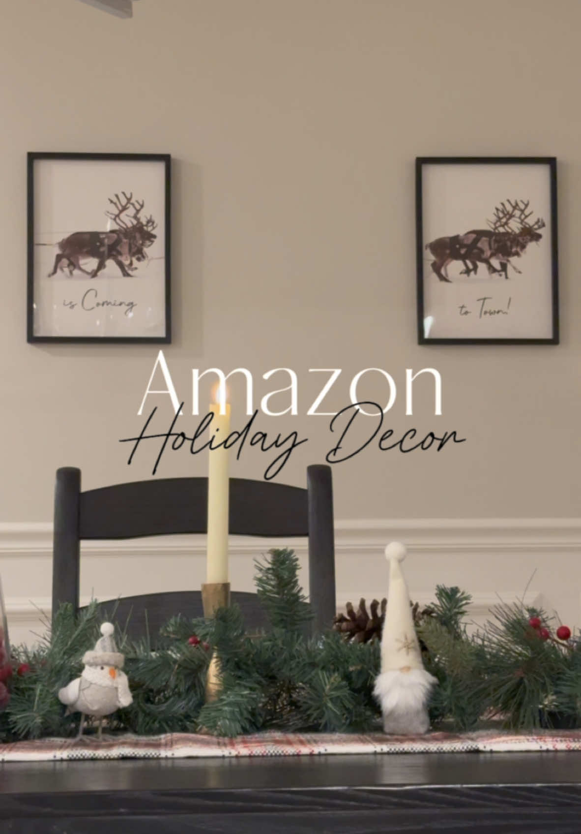 These framed Santa prints bring the holiday spirit straight to my dining room! 🎅✨ Lightweight & easy to hang with Command strips, they’re perfect for a festive touch without the hassle. Visit the comments for more info! ... #amazonholiday #amazonfinds #founditonamazon #amazonhome #walldecor #santaiscoming #holidaydecor #christmasdecorations #yoursecretshopper  #creatorsearchinsights 