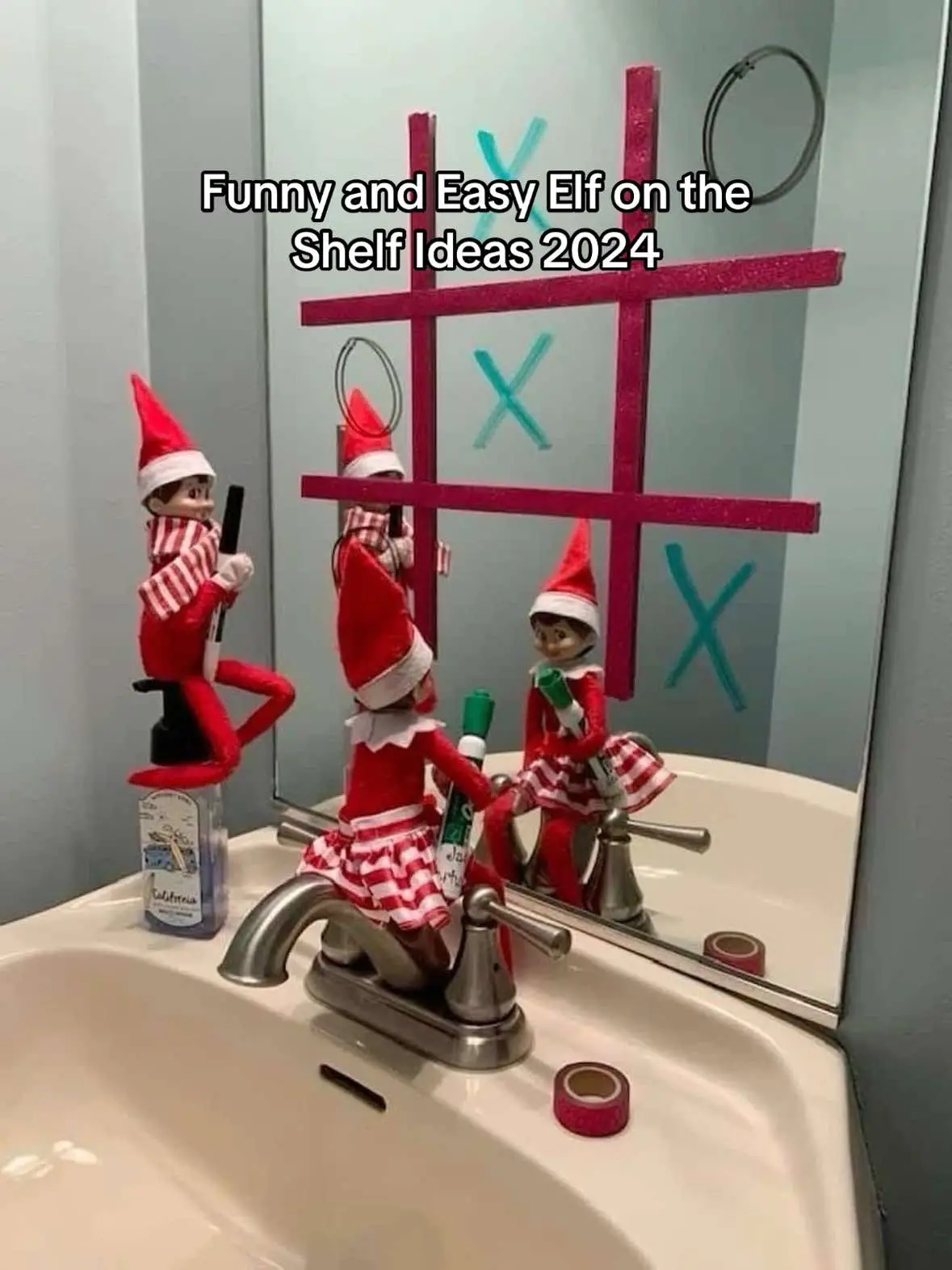 Such fun and easy ideas!! #elfontheshelf #elfontheshelfadventures #MomsofTikTok #momtok #toddlermoms #toddlermomsoftiktok #itstime #elfontheshelfideas #christmas #christmasideas 