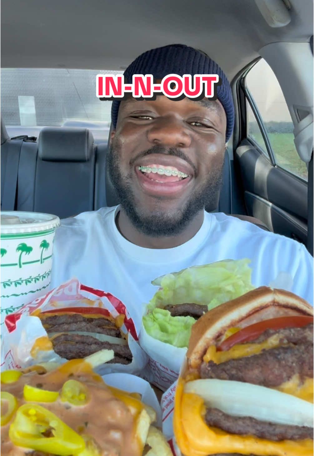 IN-N-OUT MUKBANG #fyp #innout #burger #asmr #mukbang #viralvideo #viral #foodreview 